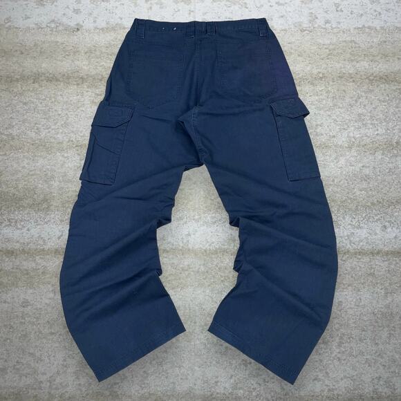 LAPG Tactical Pants Navy Blue Baggy Wide Leg Fit Utility Cargos - Picture 1 of 4